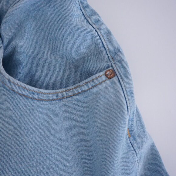 Agolde Los Angeles Utility Wide Leg Jeans Light Wash 90s Minimalist Model Off 28 - Picture 6 of 14